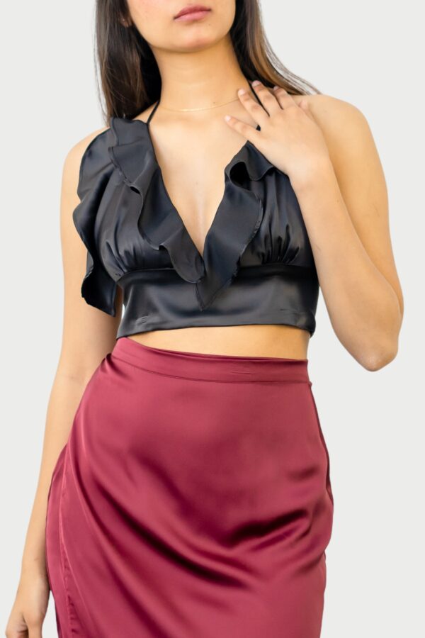 Solid Crop Top - Image 2