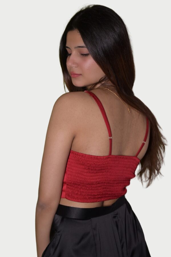Satin Square Neck Cami Top - Image 2