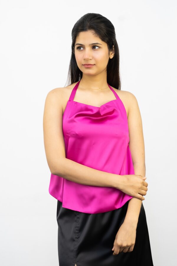 Pink Halter Neck Top