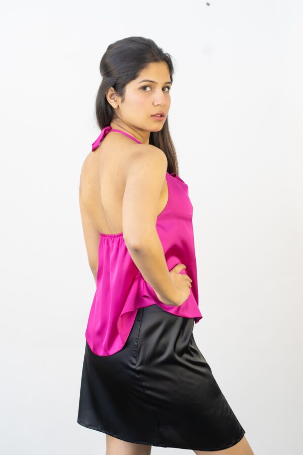 Pink Halter Neck Top - Image 3