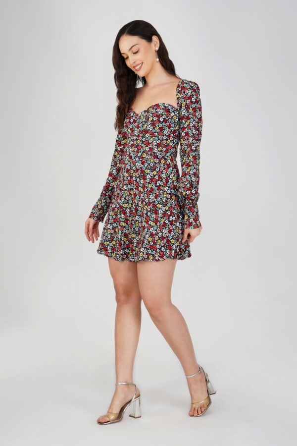 Floral Print Fit & Flare Dress